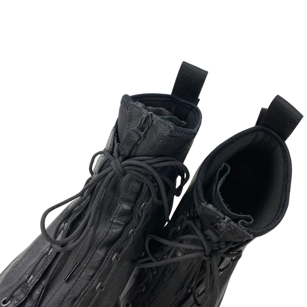 Stone Island x Ecco Black Leather Military Boots – Mat's Island