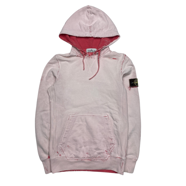 Stone Island Pink Corrosion Pullover Hoodie