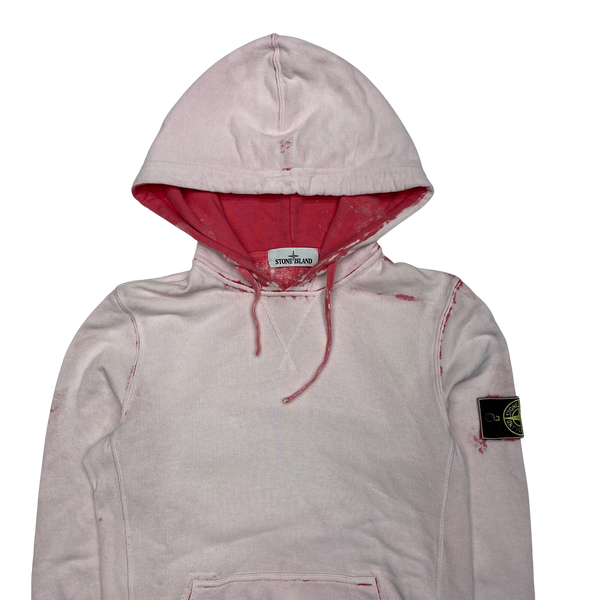 Stone Island Pink Corrosion Pullover Hoodie