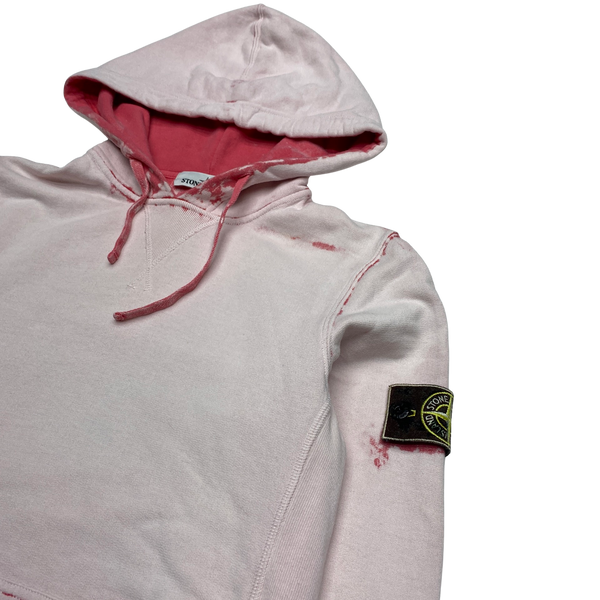 Stone Island Pink Corrosion Pullover Hoodie