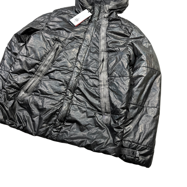 CP Company Antic Silver Padded Goggle Jacket - Large