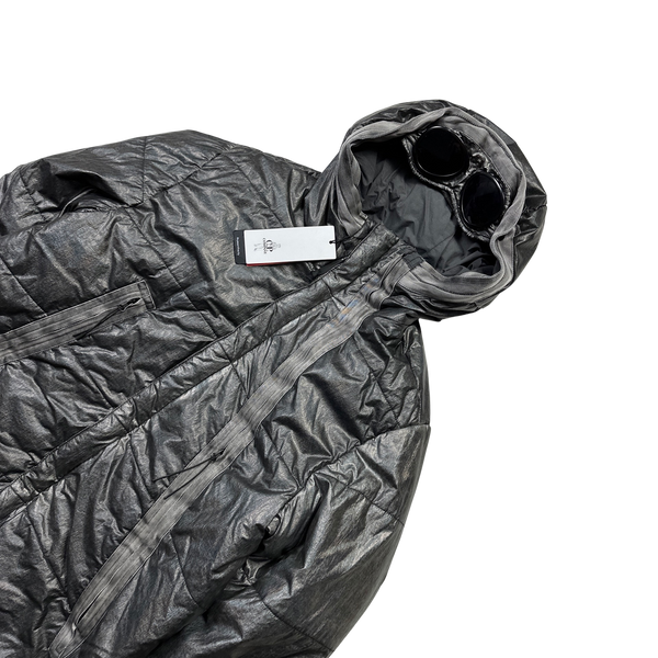 CP Company Antic Silver Padded Goggle Jacket - Large