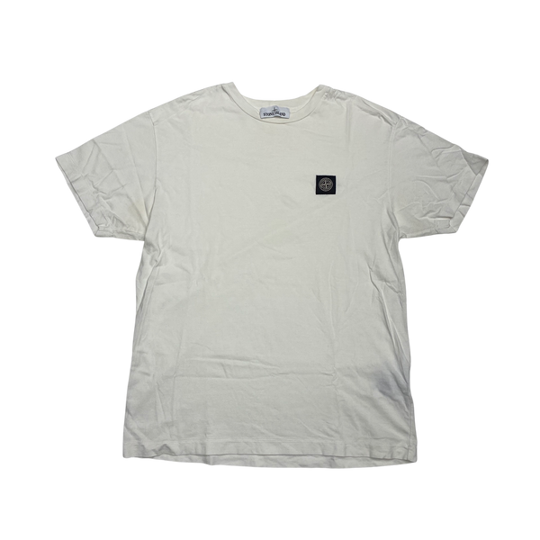 Stone Island 2018 White Cotton T Shirt