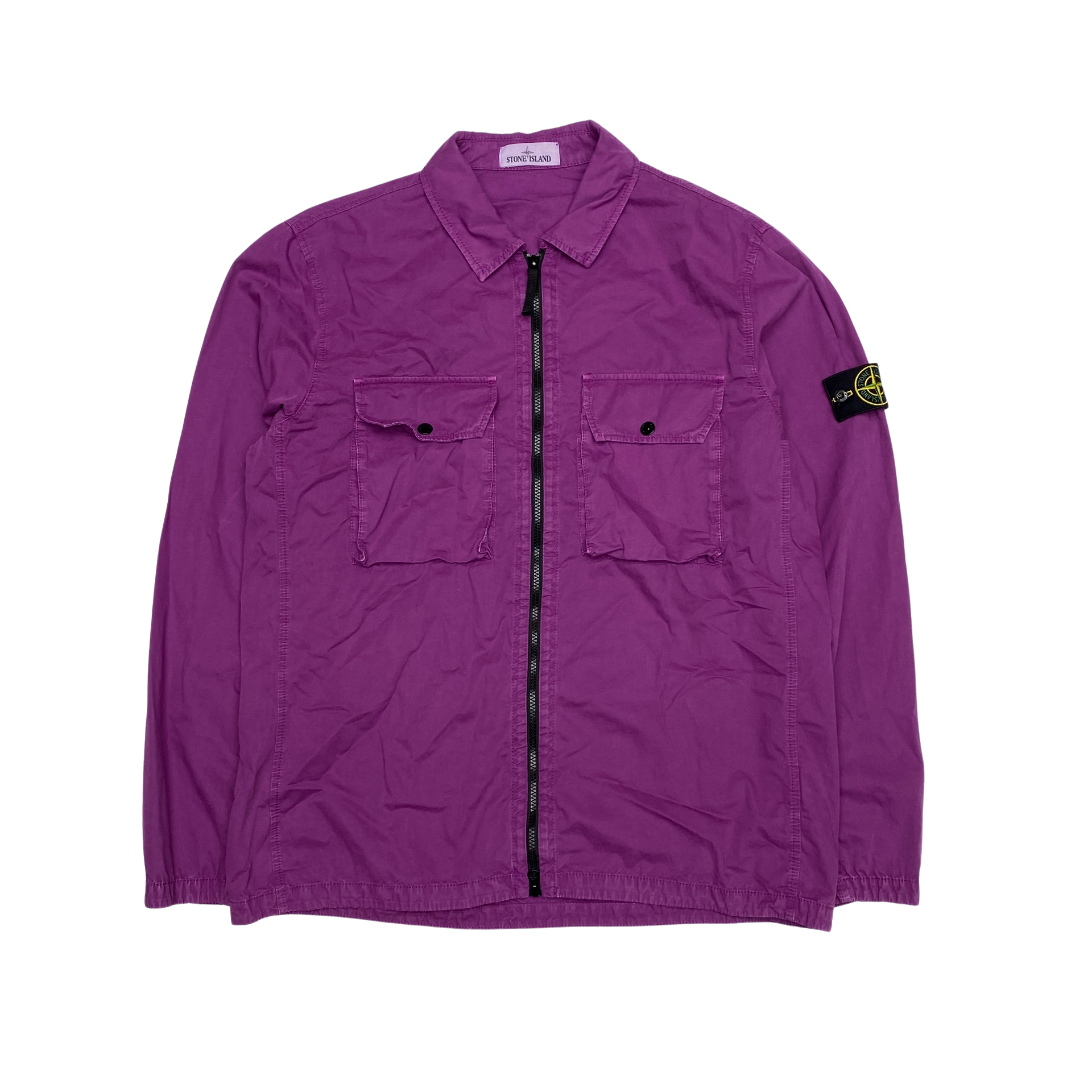 Stone island shop overshirt purple