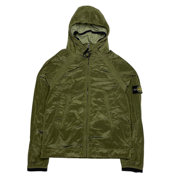 Stone island nylon 2024 metal jacket green