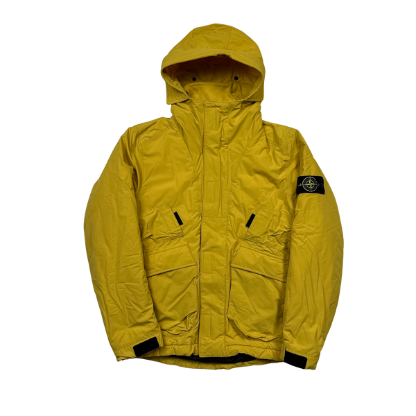 Stone Island Yellow Micro Reps Primaloft Lined Jacket - Small