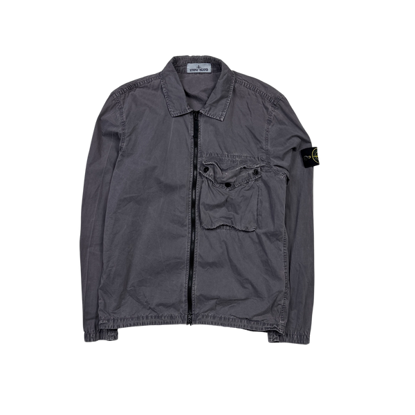 Stone Island 2021 Purple Cotton Overshirt