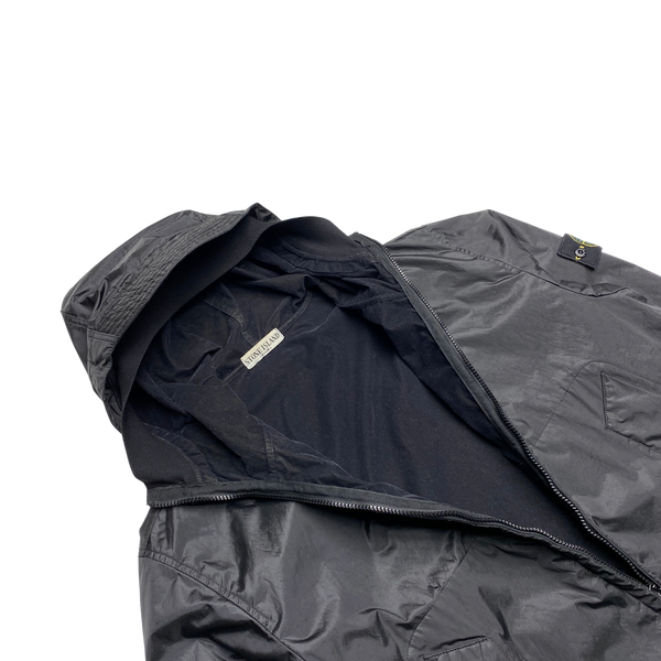 Stone Island Black 2007 Nylon Metal Hooded Jacket – Mat's Island