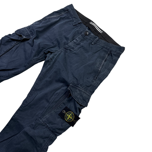 Stone Island 2016 Navy Slim Fit Cotton Cargos