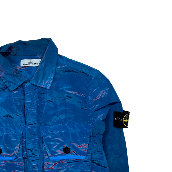 Stone Island 2017 Blue Weft Overshirt - Small