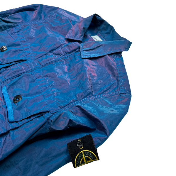 Stone Island 2017 Blue Weft Overshirt - Small