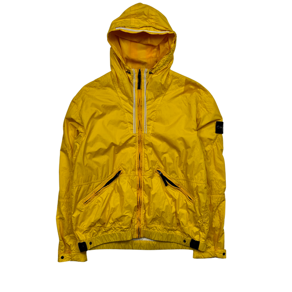 Stone Island 2011 Yellow Membrana TC Hooded Jacket - XXL