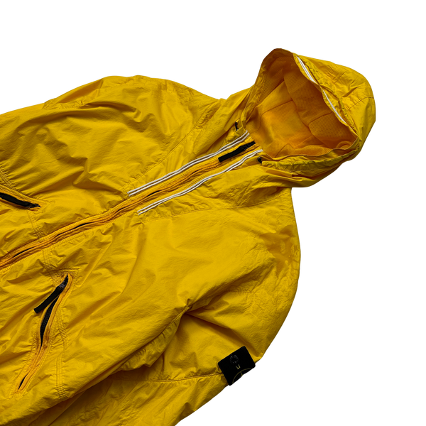 Stone Island 2011 Yellow Membrana TC Hooded Jacket - XXL