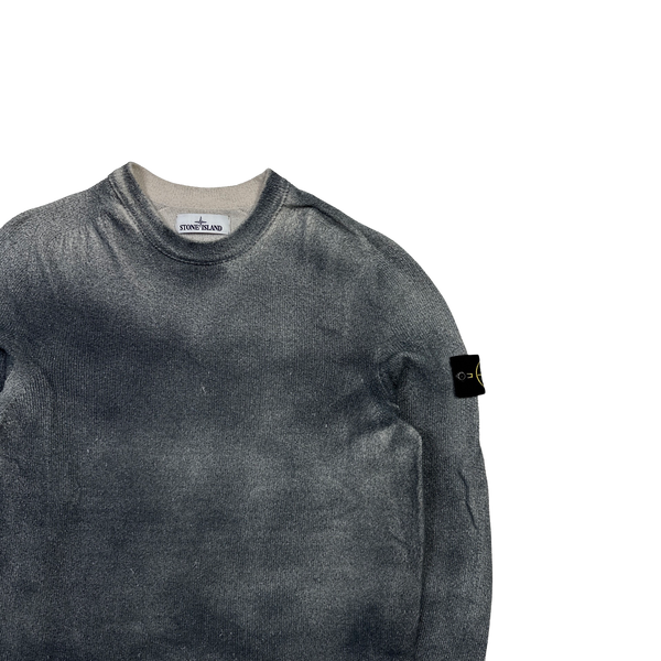 Stone island hand sprayed cotton crew knit 2025