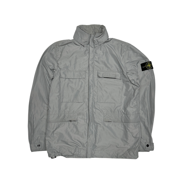 Stone Island 2020 Grey Micro Reps Field Multi Pocket Jacket