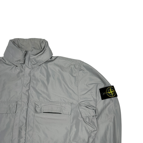 Stone Island 2020 Grey Micro Reps Field Multi Pocket Jacket