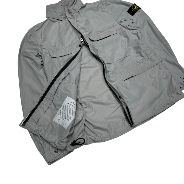 Stone Island 2020 Grey Micro Reps Field Multi Pocket Jacket