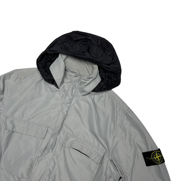 Stone Island 2020 Grey Micro Reps Field Multi Pocket Jacket