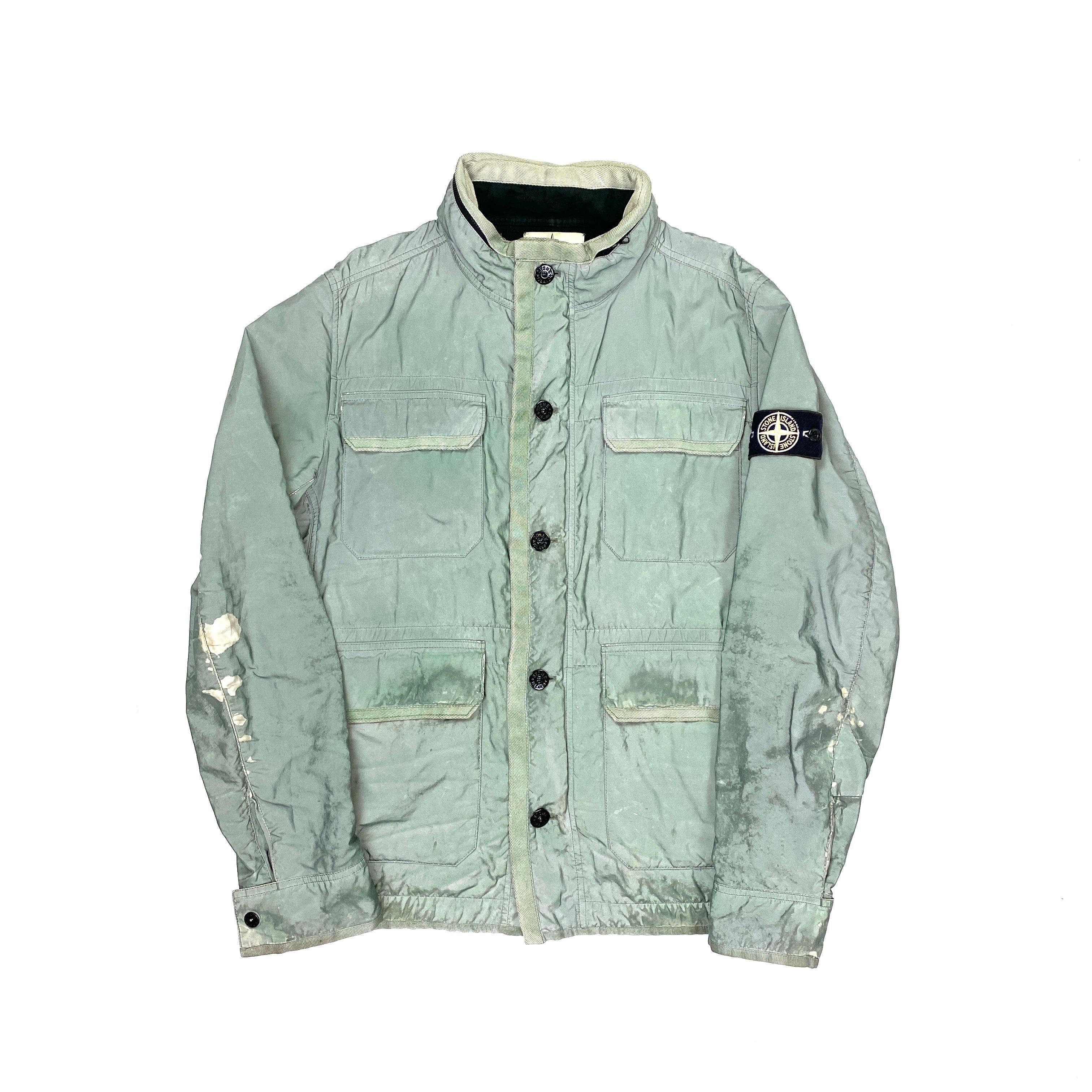 Stone Island Light Blue Liquid Reflective Field Jacket – Mat's Island