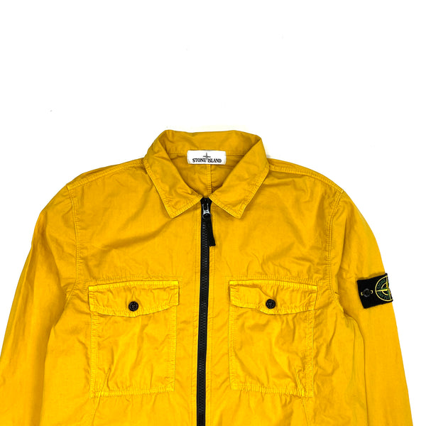 Stone island shop overshirt yellow