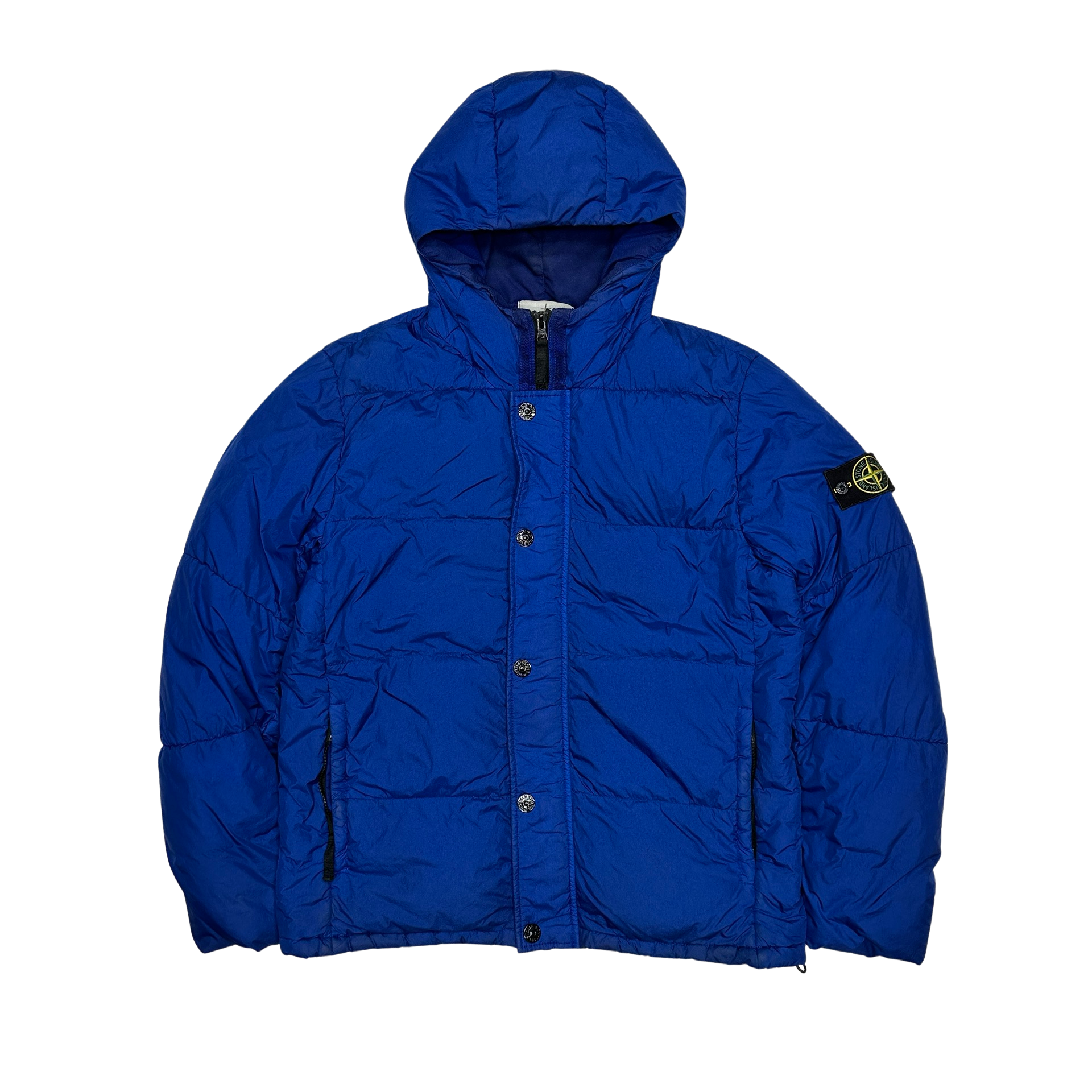 Stone Island 2015 Blue Crinkle Reps Puffer Jacket Mat s Island