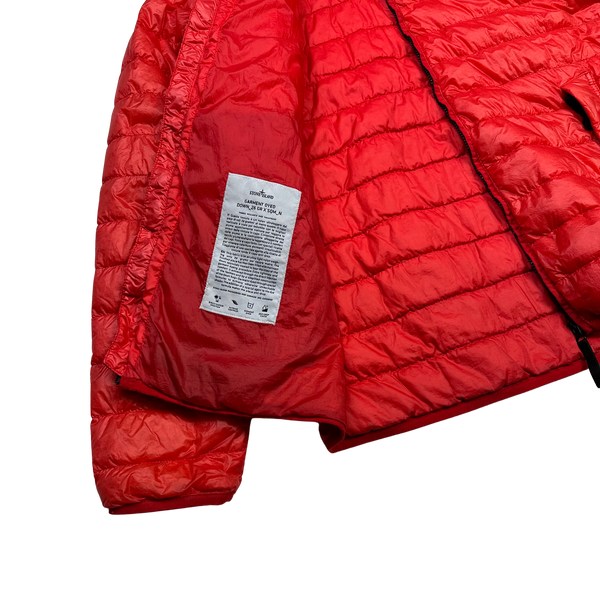 Stone Island 2016 Red Garment Dyed Puffer Jacket - XL