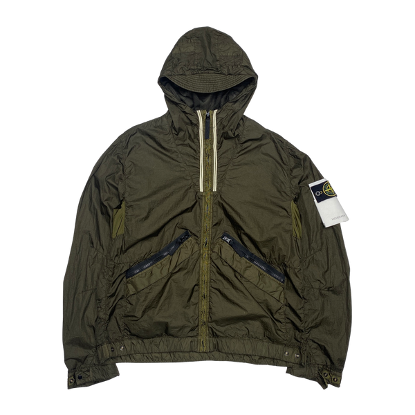 Stone island membrana jacket cheap khaki