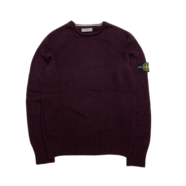 Stone island hot sale jumper burgundy