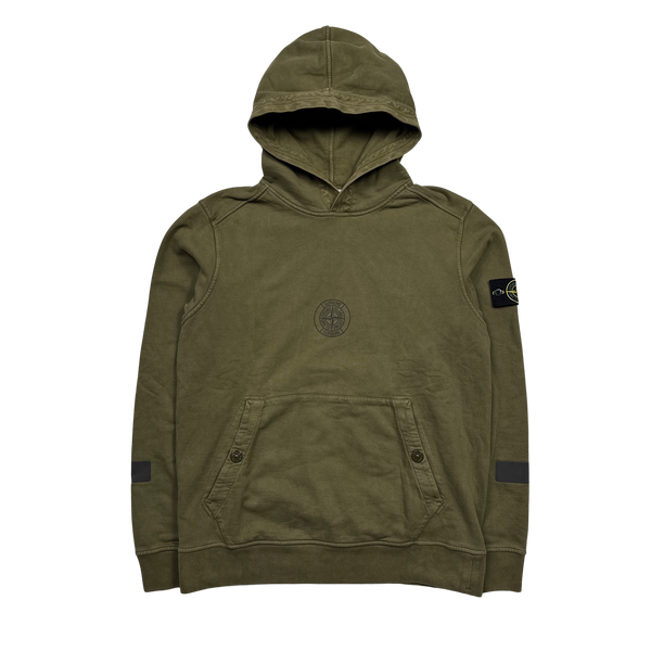 Supreme stone island olive hoodie online