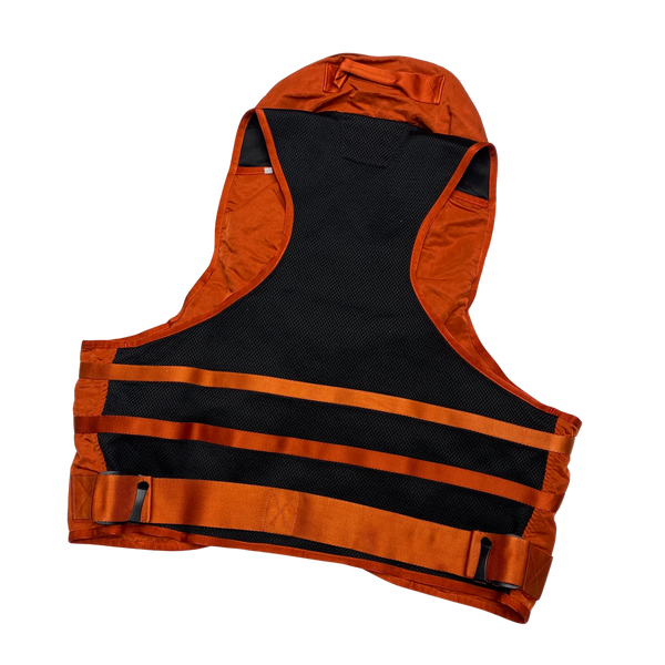 CP Company Orange Multi Pocket Nylon Utility Vest