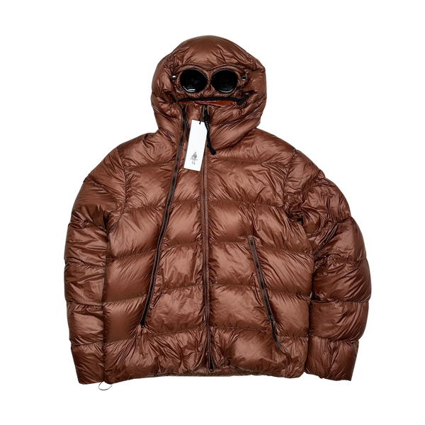 CP Company Terracotta Brown D D Shell Puffer Jacket