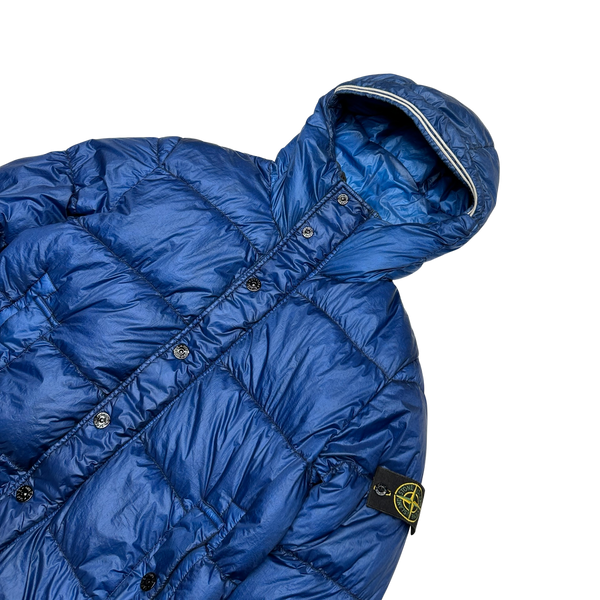 Stone Island 2013 Blue Garment Dyed Puffer Jacket