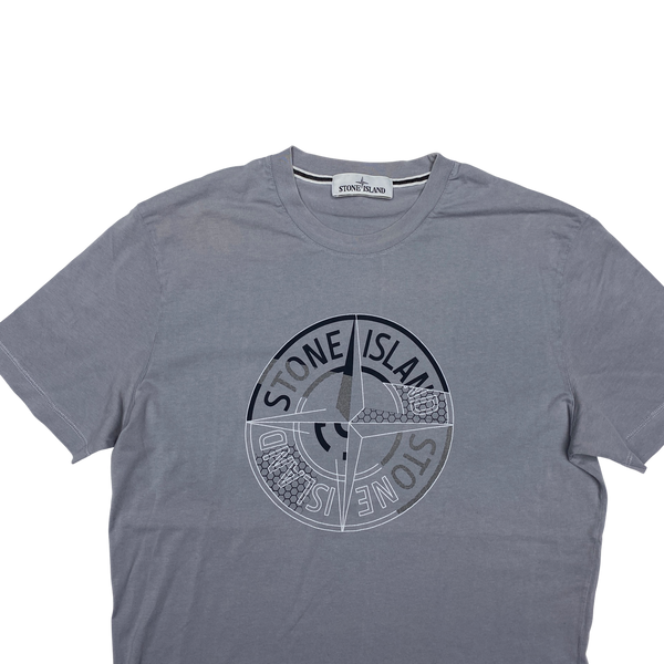Stone Island 2016 Reflective Logo Cotton T Shirt