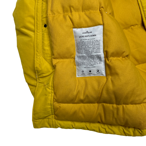 Stone Island Yellow Micro Reps Down Filled Parka Jacket