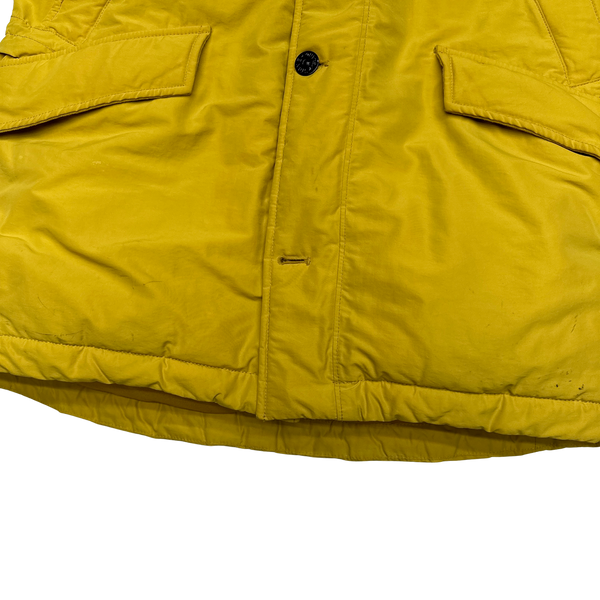 Stone Island Yellow Micro Reps Down Filled Parka Jacket