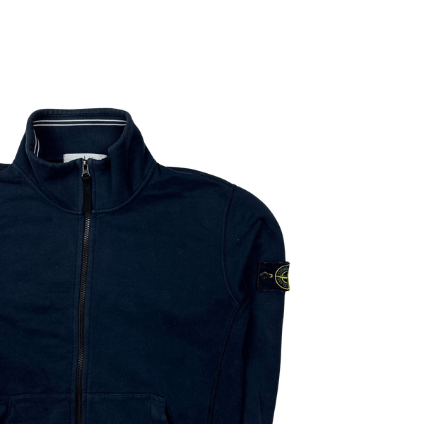 Stone Island 2015 Navy Zipped Jumper - Large