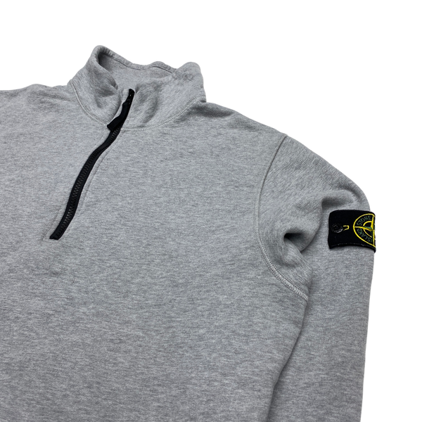 Light Grey Quarter Zip Pullover