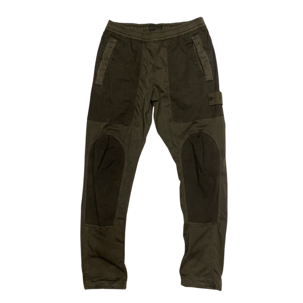 Stone Island 2018 Ghost Khaki Tapered Cargo Trousers