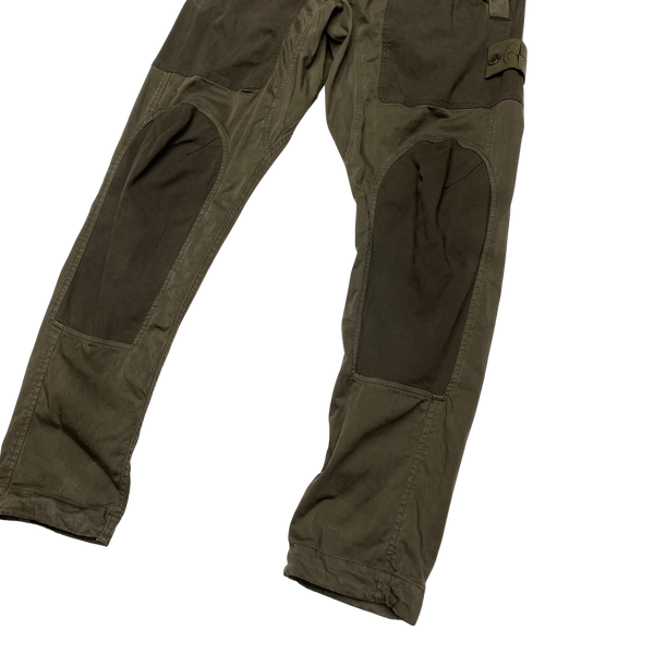 Stone Island 2018 Ghost Khaki Tapered Cargo Trousers