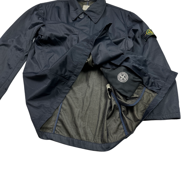 Stone Island Navy Vintage Nylam 1995 Jacket - Large