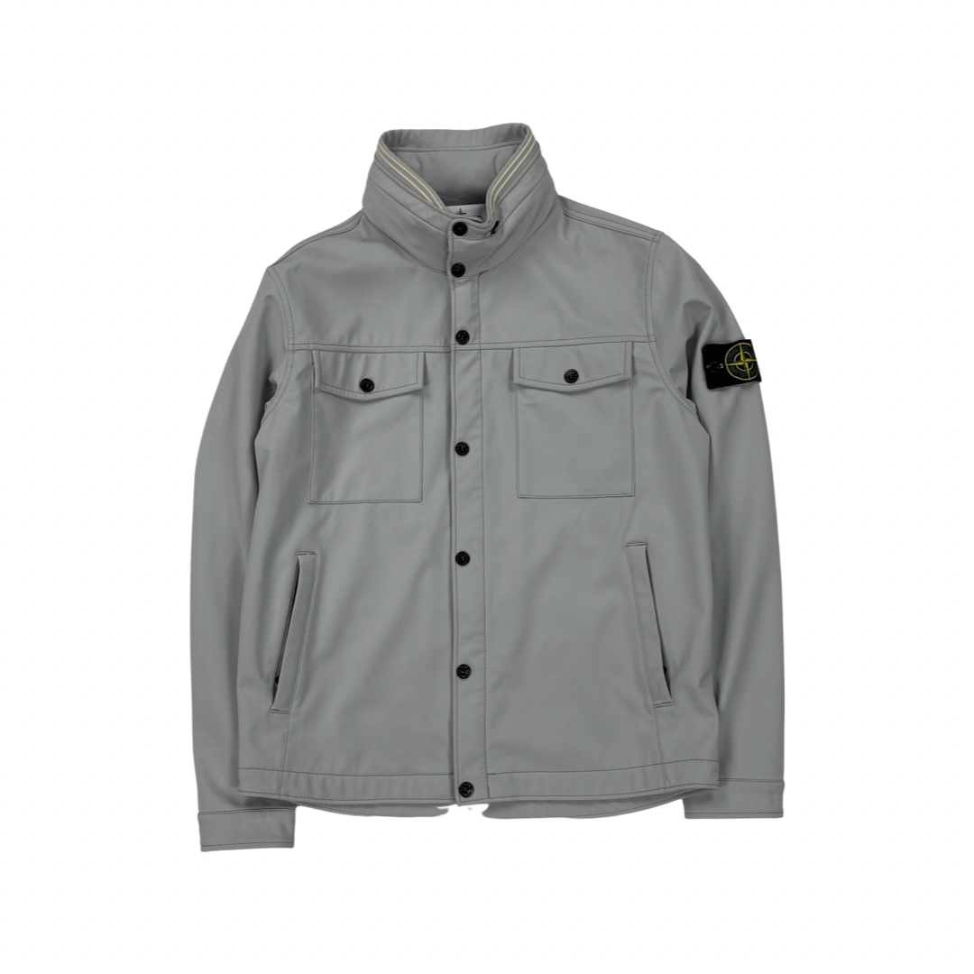 Stone island soft shell hotsell r grey