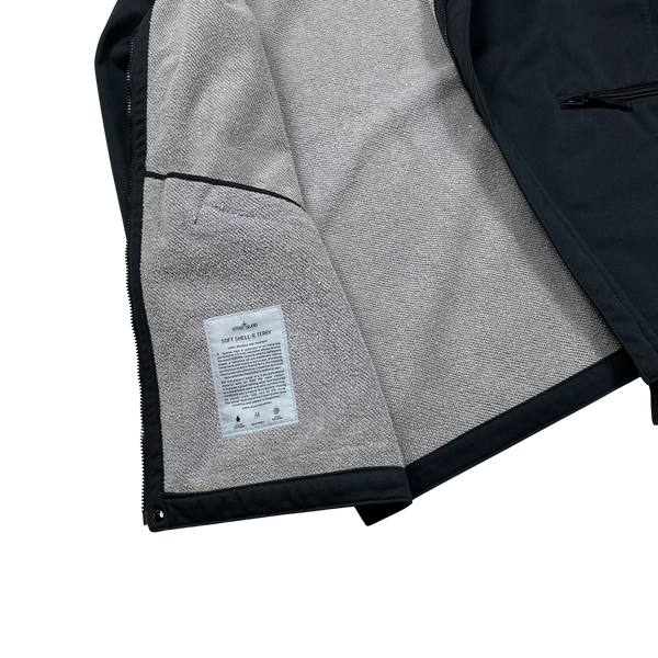Stone Island 2015 Soft Shell Terry Fleece Jacket - 3XL