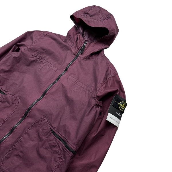 Stone island burgundy jacket deals