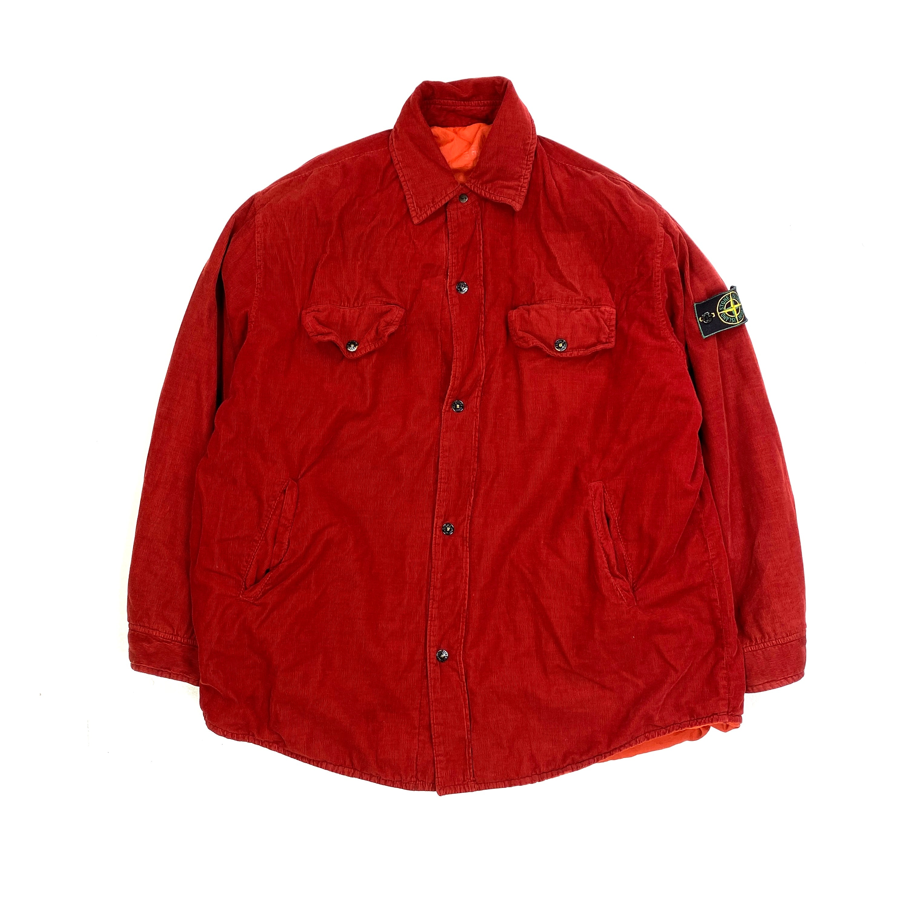 Stone Island Vintage 1995 Corduroy Red Reversible Jacket – Mat's