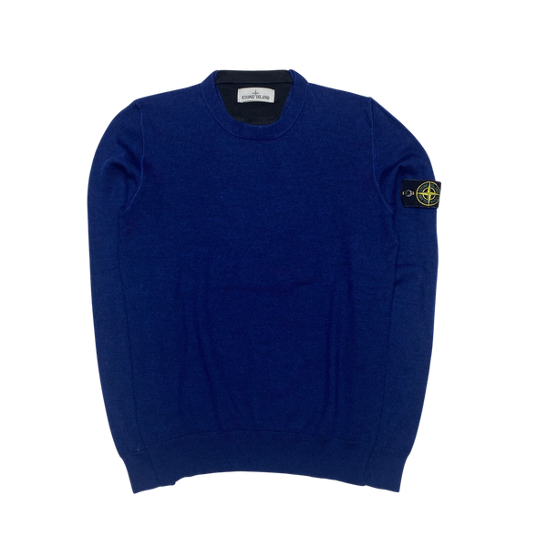 Stone Island Blue Crewneck Sweatshirt