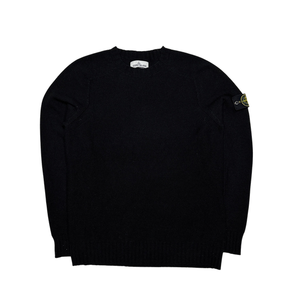 Stone Island 2021 Black Fine Wool Jumper