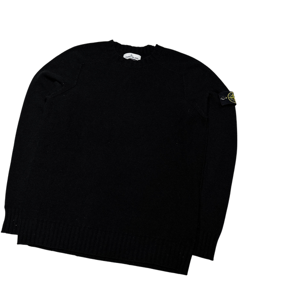 Stone Island 2021 Black Fine Wool Jumper