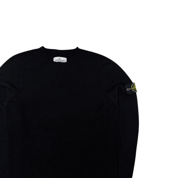 Stone Island 2021 Black Fine Wool Jumper