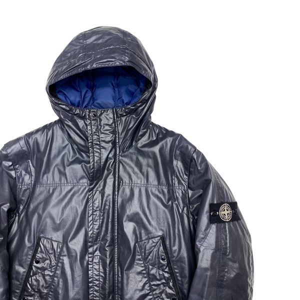 Stone island shop ice jacket blue