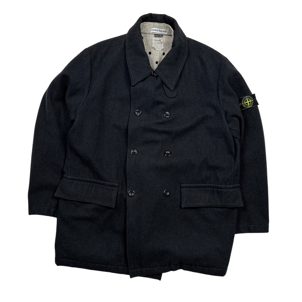 Stone Island 1998 Black Vintage Duffle Coat